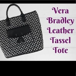 Vera Bradley Leather Tassel Tote